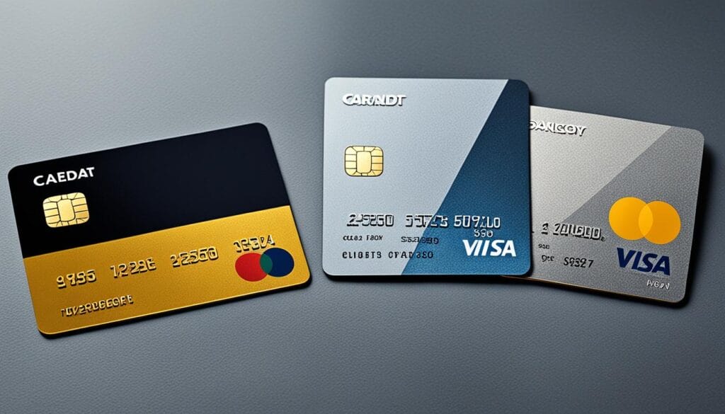 Arten von Kreditkarten